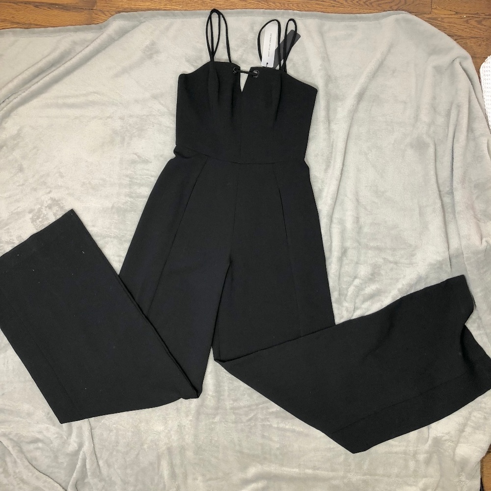 NWT Black Halo Delia Black Jumpsuit, Size 6